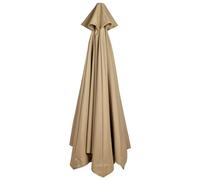 Fabater Toldo de Repuesto para Sombrilla de Exterior, Cubierta de Poliéster Resistente Al Agua para Sombrilla de Patio para 6 Varillas, 9,8 Pies, Color Canela, 118 Pulgadas (#1)