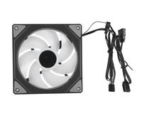 Fabater Ventilador de Caja ARGB PWM de 4.724 in, Espejo Infinito Silencioso ARGB PWM 800 2000 RPM 58,36 CFM Flujo de Aire 2,07 Mm H20 Presión Estática, Ventilador de Caja de Computadora con (Hoja