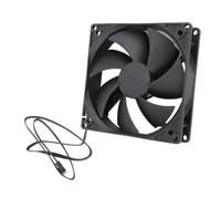 Fabater Ventilador de Estuche de Doble Bola de Alta Velocidad PWM Ventilador bajo para Computadora -pc, Control de Temperatura Inteligente de 1800 Rpm de Enfriamiento para Juegos, Negro