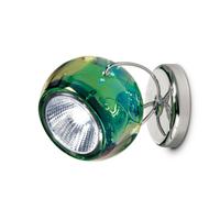 Fabbian Beluga Colour, lámpara de techo y pared de 1 foco, verde