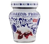 FABBRI 1905 - Cerezas amarenas en almíbar. Sabor único con cerezas semi confitadas de Italia. Ingrediente versátil para postres, decoraciones, yogur y cócteles. Sabor inconfundible, 230 g