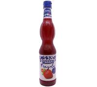 Fabbri 1905 - Sirope de Fresa 560 ml con zumo de fresa, sin gluten, elaborado en Italia, botella con tapón antigoteo. Ideal para bebidas refrescantes, granizados y postres.
