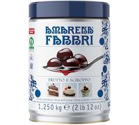 FABBRI 1905 - Cerezas amarenas en almíbar. Sabor único con cerezas semi confitadas de Italia. Ingrediente versátil para postres, decoraciones, yogur y cócteles. Sabor inconfundible, 1250 g