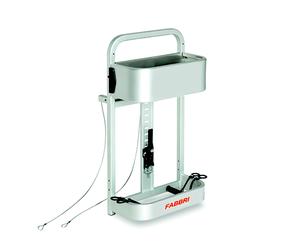 Fabbri Portaesquís todoterreno GRINGO SKI con rueda trasera Gris