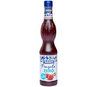 Fabbri Sirope de Fresa Zero 560ml, Sin gluten, sin azúcares añadidos, tapón antigoteo, menos de 3 calorías por bebida de 100 ml. Ideal para: cócteles, polos, postres y bebidas refrescantes.