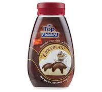 Fabbri Topping - Salsa de chocolate para helados, postres y café, 225 g, sin gluten, 6 unidades