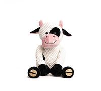 fabdog Floppies - Juguete de Peluche para Perros, Lindo y Duradero, el Mejor Juguete chirriante para Cachorros y Todas Las Razas, Regalo Ideal para Mascotas, Vaca Grande