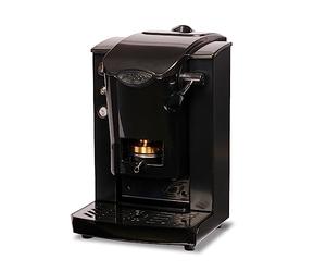FABER CAFÉ MAQUINAS | Modelo Ranura Plast | Cafetera Eese Pod 44 mm | Color Negro Plástico Negro | Latón Pressacialda