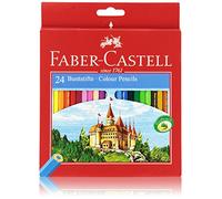 Faber-Castell 111224 Castle - Lápices de colores hexagonales (24 unidades)