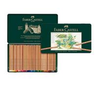 Faber-Castell 112136 - Estuche de metal con 36 ecolápices Pitt pastel, multicolor