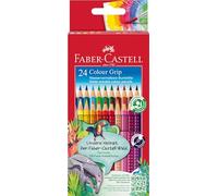 Faber-Castell 112424 - Juego de lápices de color Colour Grip 2001, 24 unidades en caja de cartón