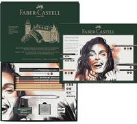 FABER-CASTELL Lápices de colores, juego de descubrimiento de 17 piezas, productos secos para artistas verde oscuro