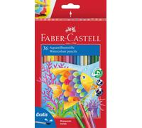 Faber-Castell 114437 - Estuche de Cartón con 36 Ecolápices Acuarelables de Color