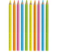 Faber-Castell 114863 - Marcador de Texto Jumbo Grip Neon Textliner (Set de 2x5, 1er Paquete)