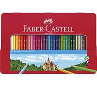 Faber-Castell 115886 - Estuche de metal con 36 lápices de colores, multicolor
