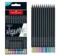 Lápices Color FABER-CASTELL Black Edition Metallic, Caja x12 Colores