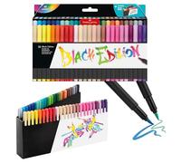 Faber-castell black edition pack de 50 rotuladores punta pincel - tint