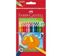 Faber-Castell 116524 - Lápices de colores triangulares (24 unidades)
