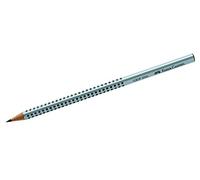 Faber-Castell Lápices Grip 2001 – 2H (Dureza 4) – Caja 12 – Gris sin goma – Relieve antiestrés