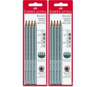 Faber-Castell 117198 - Lápiz GRIP 2001, paquete de 8 contiene H, HB, B, 2B
