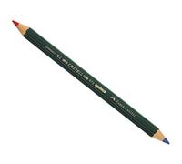 Faber-Castell 117500 - Estuche con 12 ecolápices bicolor grueso 873, forma hexagonal, color rojo y azul - 12 Unidad ( Paquete de 1)