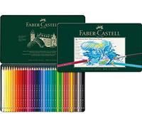 Faber-Castell 117536 - Estuche de Metal con 36 Lápices Acuarelables - Multicolor