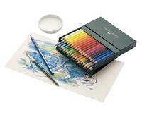 Faber-Castell 117538 - Estuche estudio con 36 ecolápices acuarelables, multicolor