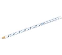 Faber-Castell 12 lápices de colores con agarre para cuadernos y pizarra, color blanco