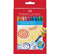 Faber-Castell 120003 - Crayones de cera retorcibles, caja de 12