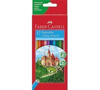 Faber-Castell 120112 - Estuche Cartón con 12 Lápices Hexagonales - Multicolor