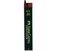 Faber-Castell 120512 mina 2H Negro - Minería (2H, Negro, 0,5 mm, Caja, 12 pieza(s))