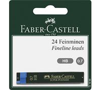Faber-Castell 121999 minas de polímero alto, Dureza HB, 0,7 mm, 24 unidades