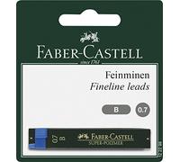 FABER-CASTELL 122298 - Minas finas Super Polymer, dureza B, 0,7 mm, 24 minas