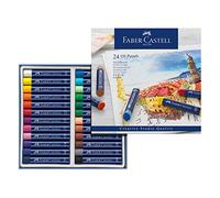 Faber-Castell 127024 - Estuche de Cartón con 24 TIzas Pastel de Aceite - Multicolor
