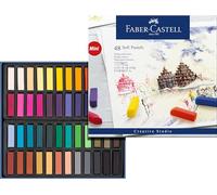Faber-Castell 128248 - Estuche de cartón con 48 tizas pastel, mini, multicolor