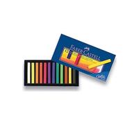 Faber-Castell 128312 - Estuche de cartón con 12 tizas pastel, multicolor