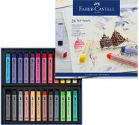 Faber-Castell 128324 - Estuche de 24 Tizas Soft Pastel