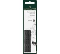 Faber-Castell 129999 - Lápiz de carbono PITT medio, juego de 3