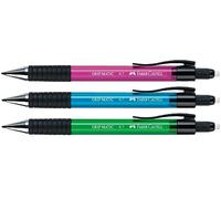 Faber-Castell 132797 - Portaminas Grip Matic, 0,7 mm, incluye 12 minas de recambio, colores surtidos -no es posible seleccionar el color-.