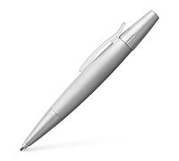 Faber-Castell 138676 - Portaminas e-motion Pure Silver, dureza B, incluye goma de borrar y paquete de regalo