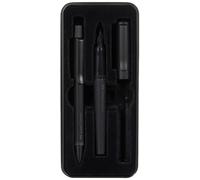 Faber-Castell 140579 Hexo - Set de Regalo - Pluma Trazo M y Bolígrafo B - Negro