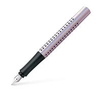Faber-Castell 140844 Grip Edition Glam - Pluma estilográfica (ancho de trazo M, 1 unidad), color perla