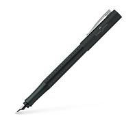 Faber-Castell 140908 - Estilográfica Grip 2011 - F - Negro Mate