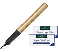 Faber-Castell 140928 Grip Edition, pluma B, dorado