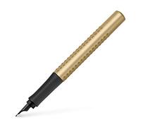 Faber-Castell 140932 Grip Edition - Pluma estilográfica (punta F), color dorado