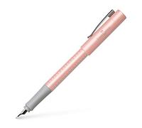 Faber Castell 140988 Grip Pearl Edition - Pluma estilográfica (plumín F), color rosa