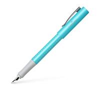 Faber-Castell 140989 Grip Pearl Edition - Pluma estilográfica (plumín F, 1 unidad), color turquesa