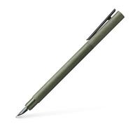 Faber-Castell 146150 - Estilografica Neo Slim Aluminio - Trazo M - Verde Oliva