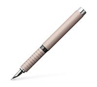 FABER-CASTELL - Pluma estilográfica Essentio de aluminio rosa, plumín M