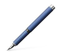 FABER-CASTELL 148442 - Pluma estilográfica Essentio, ancho de plumín EF, pluma estilográfica de aluminio azul